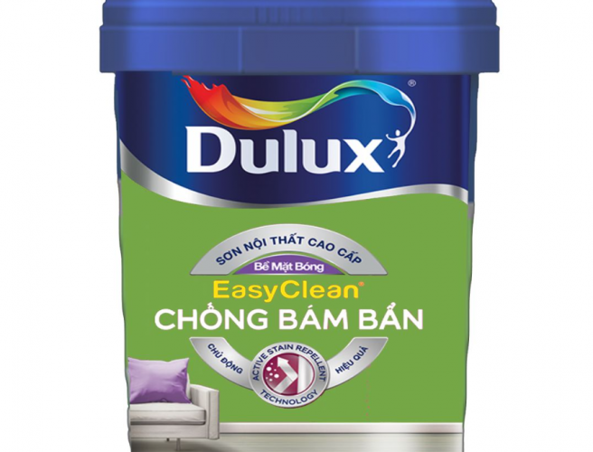 Dulux EasyClean Chống Bám Bẩn Kháng Virus – Bề Mặt Bóng