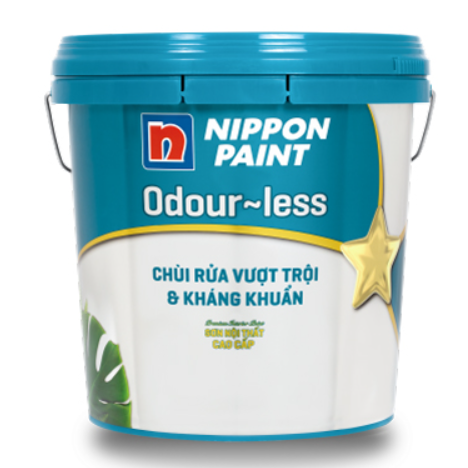 Sơn Nippon Odour-less Chùi Rửa Vượt Trội & Kháng Khuẩn